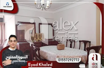  4 شقة للايجار مفروش 160 م سابا باشا شارع مصطفى ابوهيف