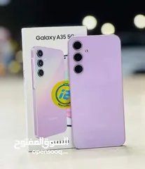  4 مشغل اخو الجديد Samsung A35 5G رام 16 جيجا  256 أغراضة والكرتونه الأصلية مكفول متوفر توصيل