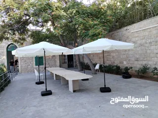  6 مظلة مربعة او دائرية الوان متعددة