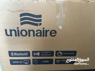  1 تلفزيون سمارت led من unionaire بالحاله الجديده