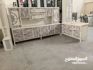  2 مطابخ جاهزه( كاونترات المنيوم صيني 3 قطع)