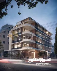  1 مجمع تجاري مؤجر بموقع مميز للبيع في الشميساني بمساحات طابقية تبدا من 424م