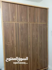  5 خزانه طابقين خشب لاتيه ومحرفه زان أربع درف طابقين
