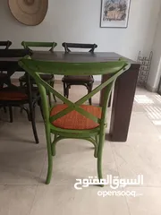  5 Dinning table + 6 chairs