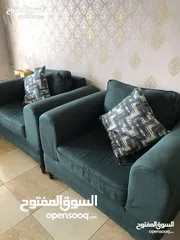  5 طقم كنب زيتي  مرتب طري