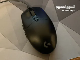  5 Mouse Logitech g 102 8000 dpi باللون الأسود RGB مع كامل ملحقاته بسعر قليل جدا