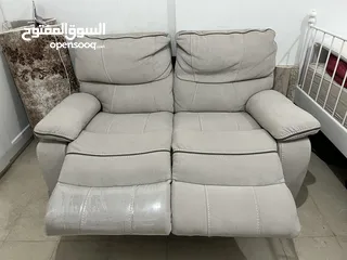  2 Extendable Metal Interior Soft Exterior Sofa - كنبة