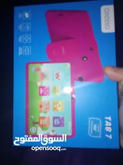  8 تابلت ايباد  ماركة اوتيتو العالميه TAB 7 OTEETOذاكره 128 جيجا 6 رام. شاشه مقاومه للكسر مع ساعه ديجتي