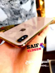  6 IPHONE XS MAX 256  GOLD حالة زيروو