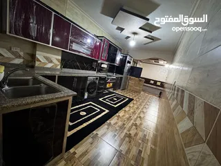  1 شقه مفروشه  في الزرقاء الجديده طابق ارضي ومدخل مستقل للايجار