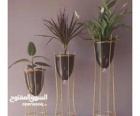  3 سيت أستاند نباتات ثلاثي جديد بيع فقط الاستاندات الي بالصورة بدون النباتات