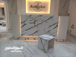  8 كاونتر استقبال فاخر _ ريسبشن مع إضاءة  للبيع من المصنع بسعر الجملة شامل التوصيل عمان زرقاء