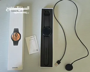  5 ساعة سامسونج جالكسي watch 4 مستعملة بحالة جيدة جدا للبيع لون أسود