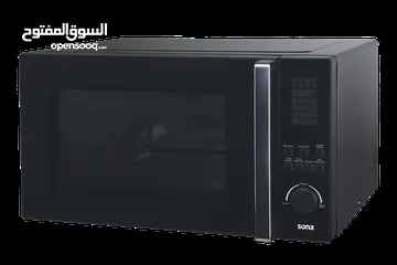  1 ميكرويف سونا 45لتر مع شوايه جديد اسود