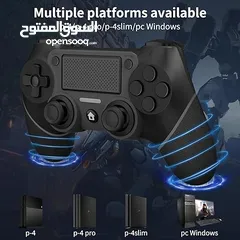  5 يد العاب جيمنغ ايد بلايستيشن 4 لون أسود و أبيض و أزرق و أحمر  Controller Playstation Gamepad PS4