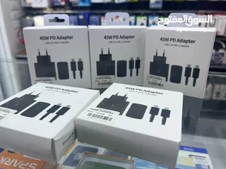  1 شاحن سامسونج كوبي ون 45w  Home charger Samsung PD 45w  Type-c To Type-c