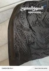  14 جاكيت جلد طبيعي ماركة ARMA ثقيل لون بني غامق مطفي مستعمل بحالة جيدة يلبس مقاس XL,L تم شراءه 400$