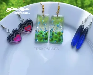  2 Earrings and pendants key tags