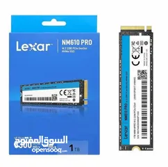  2 1000GB LEXAR NM610 PRO M.2 NVME 45X SPEED DESKTOP - LAPTOP GAMING SSD