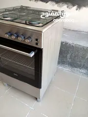  5 غاز 4 عيون ستيل  نوع سمفر تركي نضيف جدا بحاله الوكاله استعمال بسيط الكهرباء شغاله القدحه والضوء