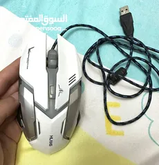  3 ماوس جيمنج ابيض  Gaming Mouse white RGB