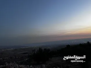  19 تملك الان فرصة العمر قطعة ارض من اراضي غرب عمان مطلة على فلسطين و الاغوار و البحر الميت و سد الكفرين