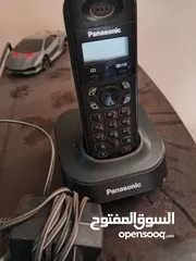  2 تليفون لاسلكي باناسونيك بالقاعده والادبتور