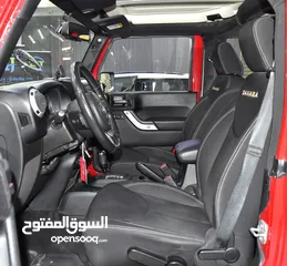  7 Jeep Wrangler Sahara ( 2014 Model ) in Red Color GCC Specs