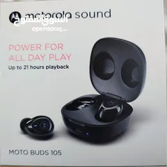  1 Motorola sound (moto buds 105) - سماعة بلوتوث  موتورولا