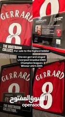  1 Steven gerrard singed 2005 تيشيرت ستيفن جرر توقيعه 2005