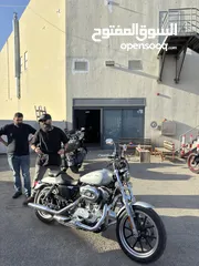  11 Harley sportster XL883 L بحالة الوكاله وصيانة الشركه