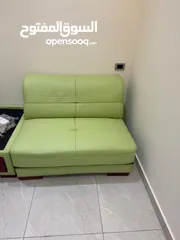  4 كنب جلد غزال طبيعي للبيع