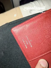  4 authentic Louis Vuitton read leather women notebook