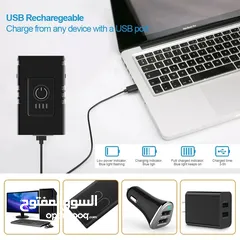  9 ضوء بسكليت امامي قابل للشحن usb rechargeable bicycle headlight