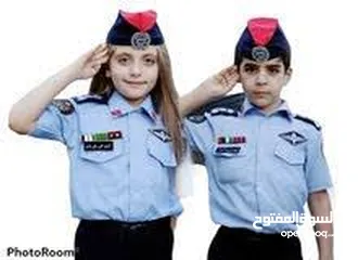  4 بدلات  ملابس عسكريه و امن عام و درك  و قوات خاصه و جيش   للأطفال