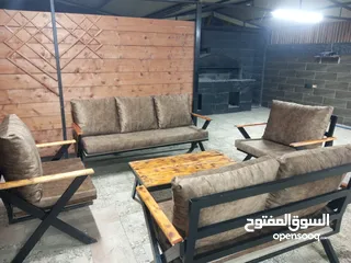  3 طقم خارجي حديد