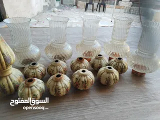  2 قطع ثريا بورسلان قديم