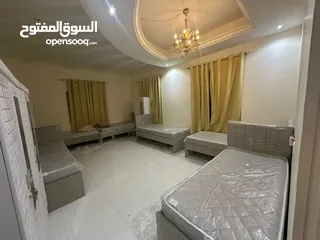  16 بدون عموله افخم سكن مشترك بنات وشباب في عجمان المويهات و الروضة شامل جميع الخدمات فرش جديد اول ساكن
