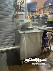  9 للبيع بسطة عرباي ستانلس اصلي و ثقيل مع سيكوريت للكنافة او للذرة او للحلويات