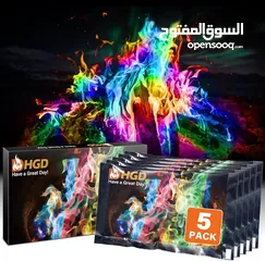  4 بودرة تغيير لون النار الى خليط نار  لون الاخضر. البنفسجي. الازرق. الاحمر لمدة نصف ساعه  لاجمل الصور