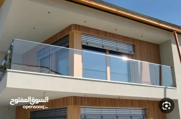  1 دربزين  سوكاريت مع مقبض المنيوم  طول 5 متر ارتفاع 60 س