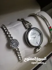  1 سوارتين و ساعة طقم