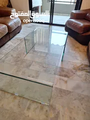  2 saloon glass table