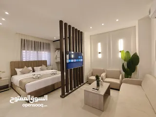  14 أجنحة فندقية لايجار للعائلات بموقع حيوي و مميز السابع