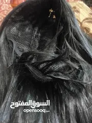  2 باروكة شعر لون اسود