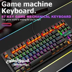  3 كيبورد ميكانيكي سلكي ZIYOULANG K2 USB WIRED KEYBOARD BLUE SWITCH 80%