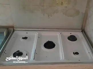  3 فرن غاز حجم كبير شغال بالكامل 100% +ساعة و بربيش