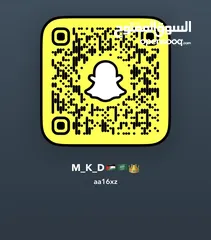  1 حساب سناب شات عليه 4500 متابع حقيقي (50)دينار