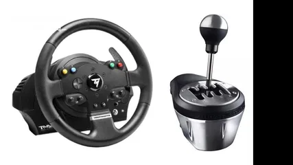  1 Thrustmaster TMX Force Feedback Racing Wheel for Xbox One + Thrustmaster TH8A Add-On Shifter