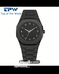  1 ساعة Arabic Aura Watch – تصميم كلاسيكي بالأرقام العربية ولمسة فاخرة بالأناقة العصرية